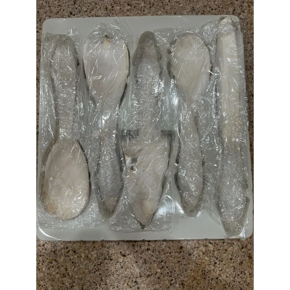 Godinger silver plated 5pc set Porcelin handle - Original Packaging